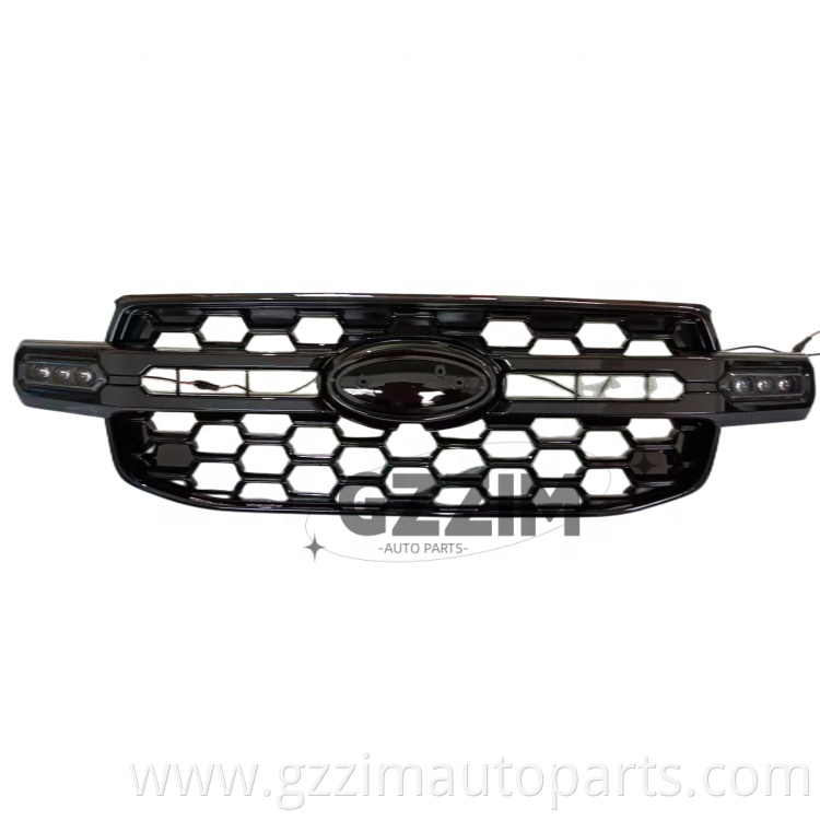 Auto Parts Car Grille ABS Plastic Front Grille For Ranger 2022 With LED